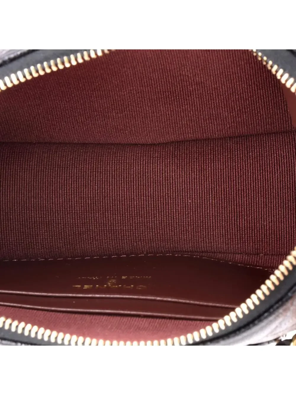 Chanel Cc Dome Zip Clutch With Chain #242011C43B